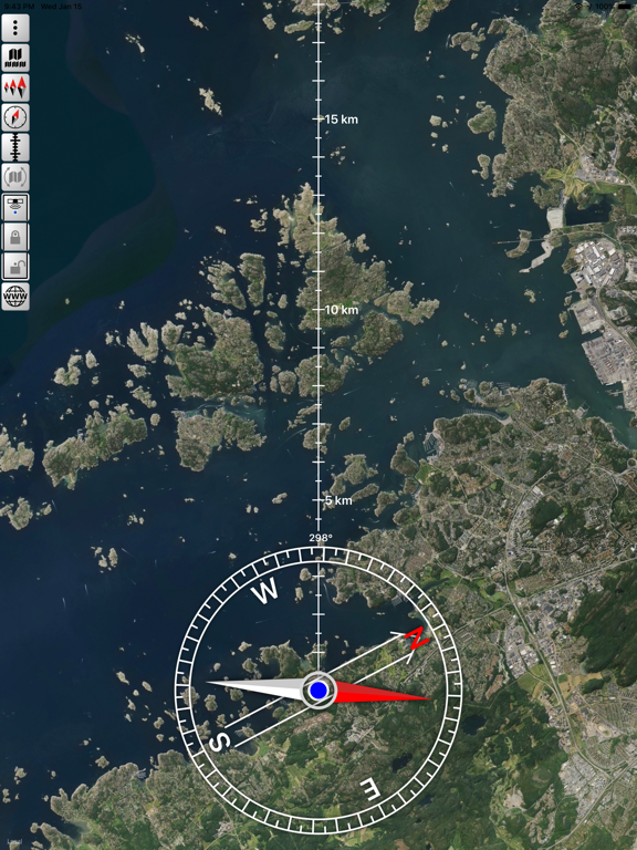 Orienteering Compass & Map iPad screenshot 1 - Navigation app