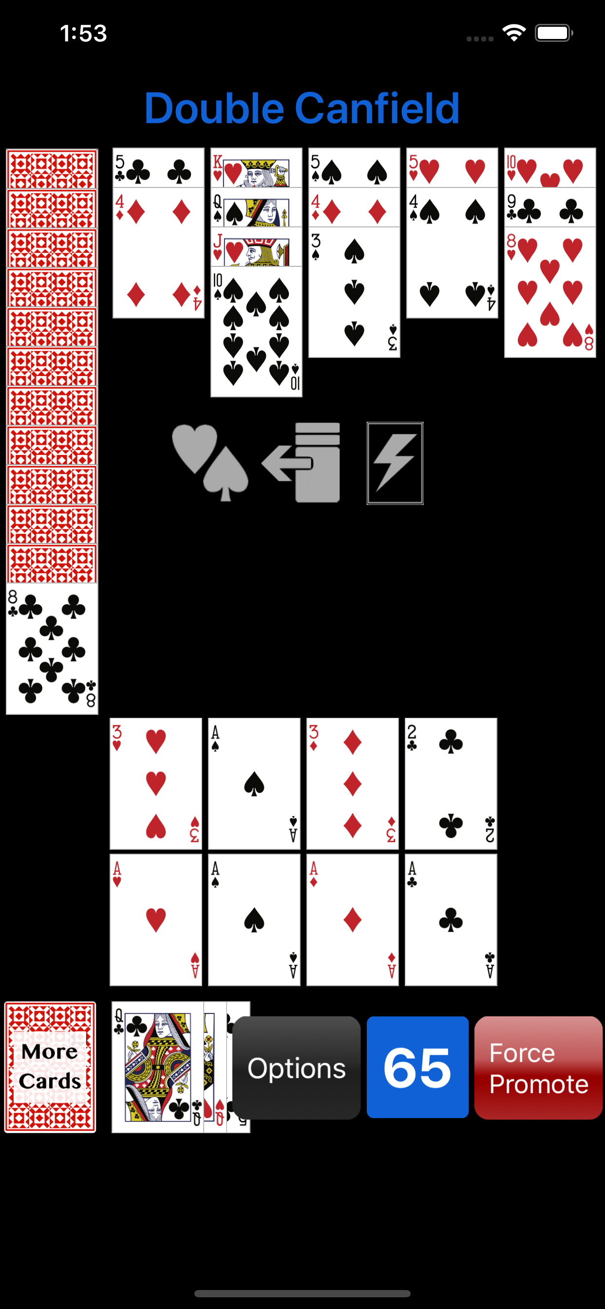 Double Canfield Solitaire