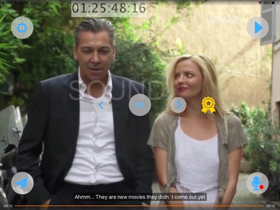 Actors Mobile ADR™ iPad screenshot 2 - Entertainment app