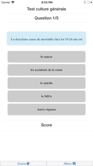 Capture d'écran de Prepa AS-AP sur iPhone 2