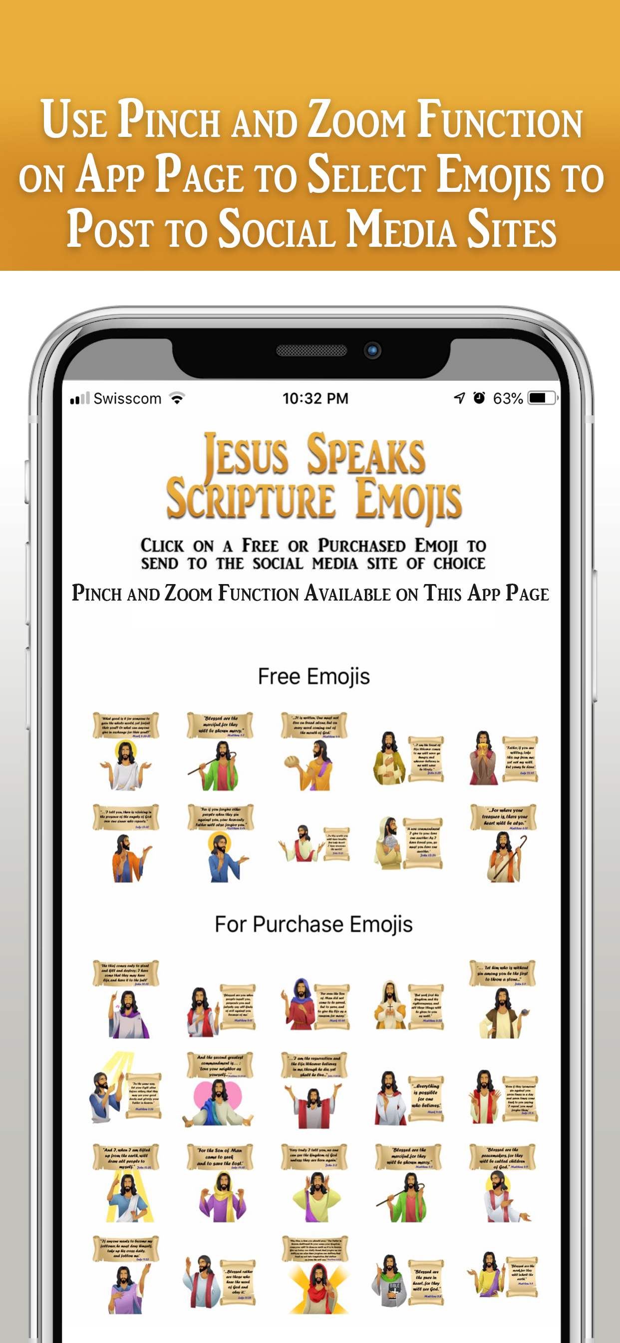 Jesus Speaks Scripture Emoji's screenshot 26