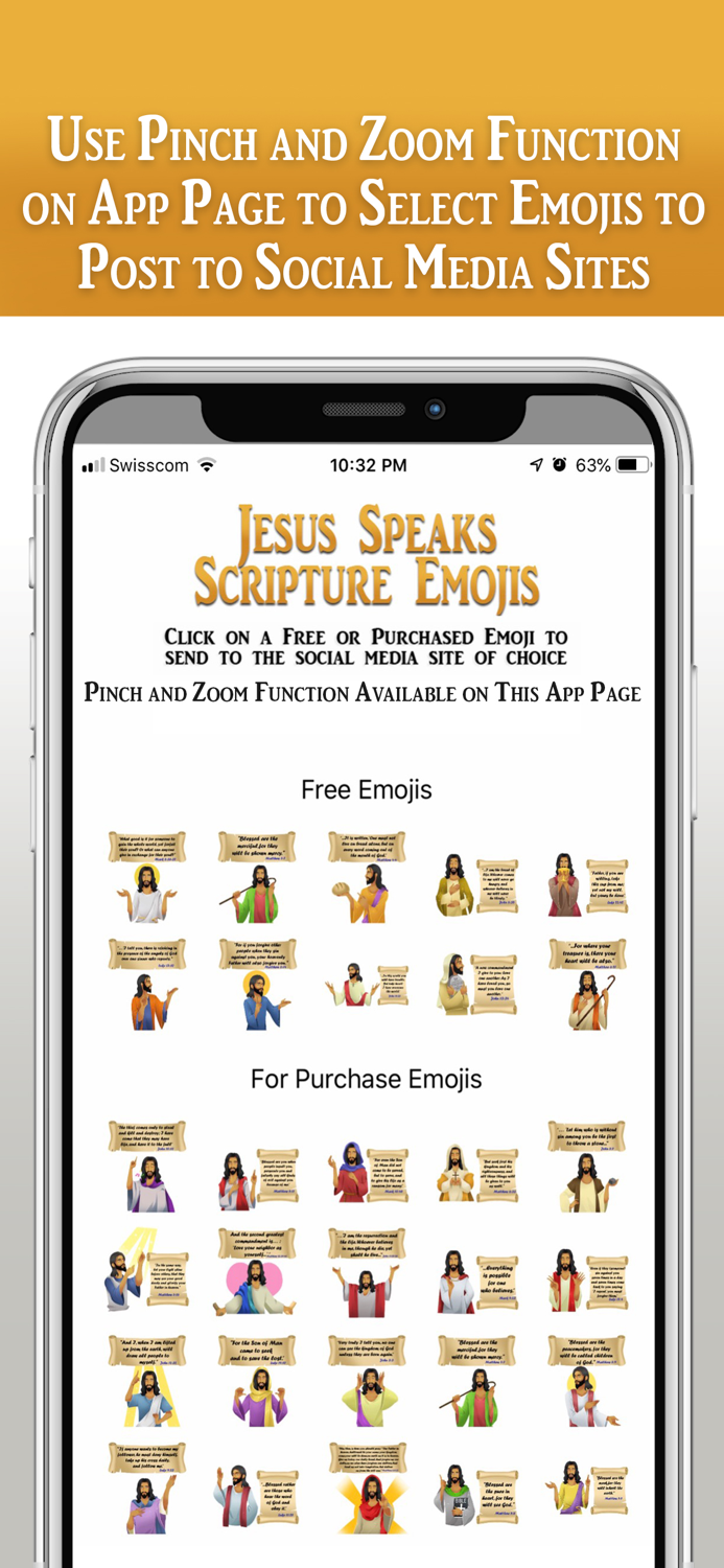 Jesus Speaks Scripture Emojis