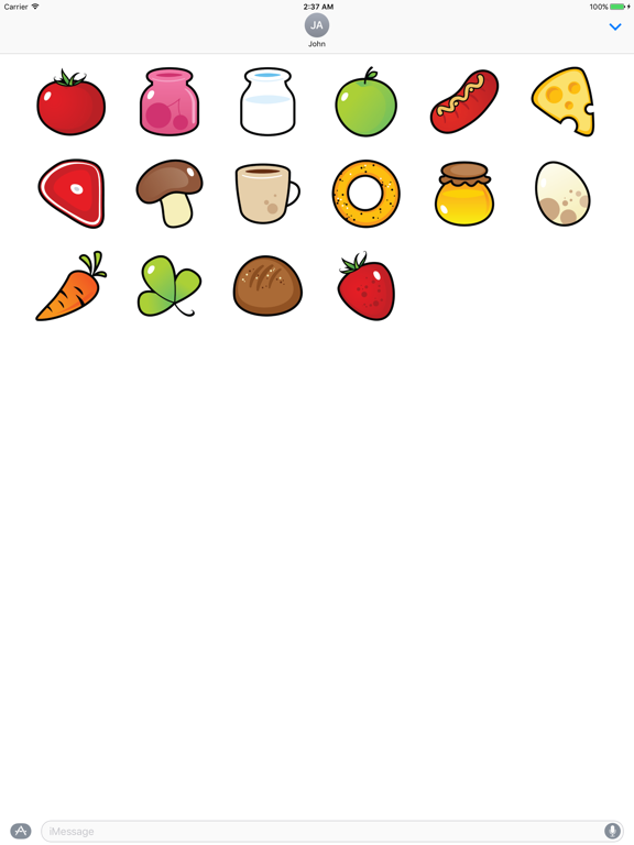 Screenshot #6 pour Sticker Me: Cute Food