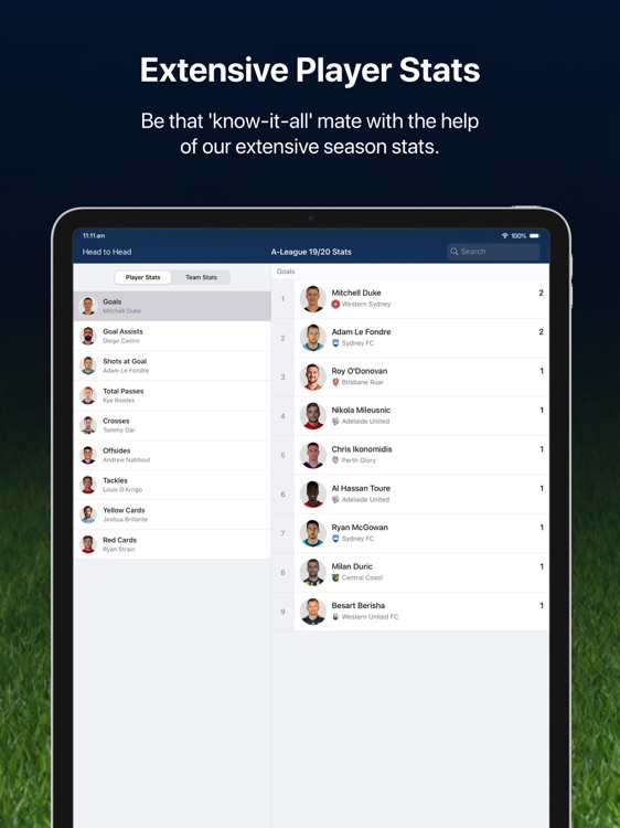 A-League Live for iPad