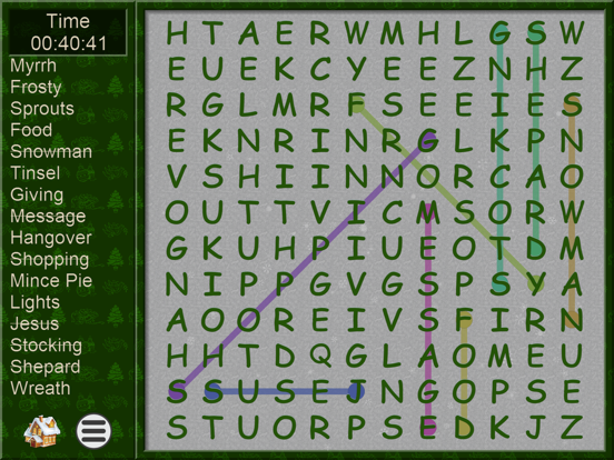 Xmas WordSearch - word seek iPad screenshot 5 - Games app