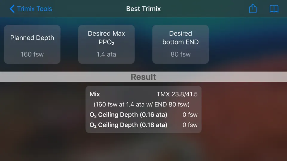 Скриншот Trimix Tools на iPhone 6
