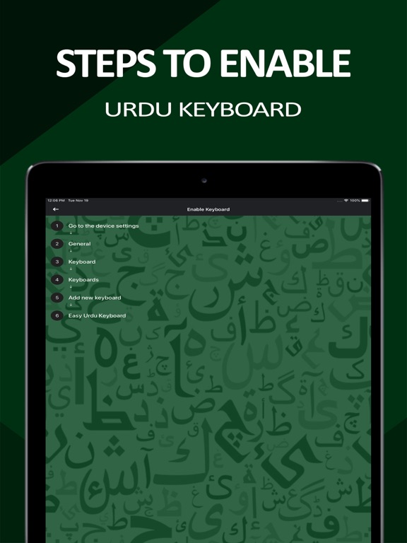 Easy Urdu Keyboard -Translator iPad screenshot 8 - Utilities app