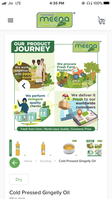 Meena Foods Online Grocery Screenshot