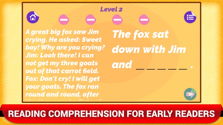 Reading Comprehension Kids App