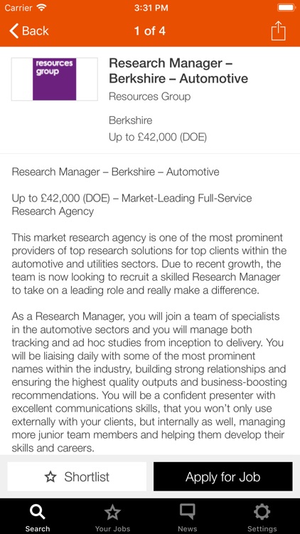Research Jobfinder screenshot-3