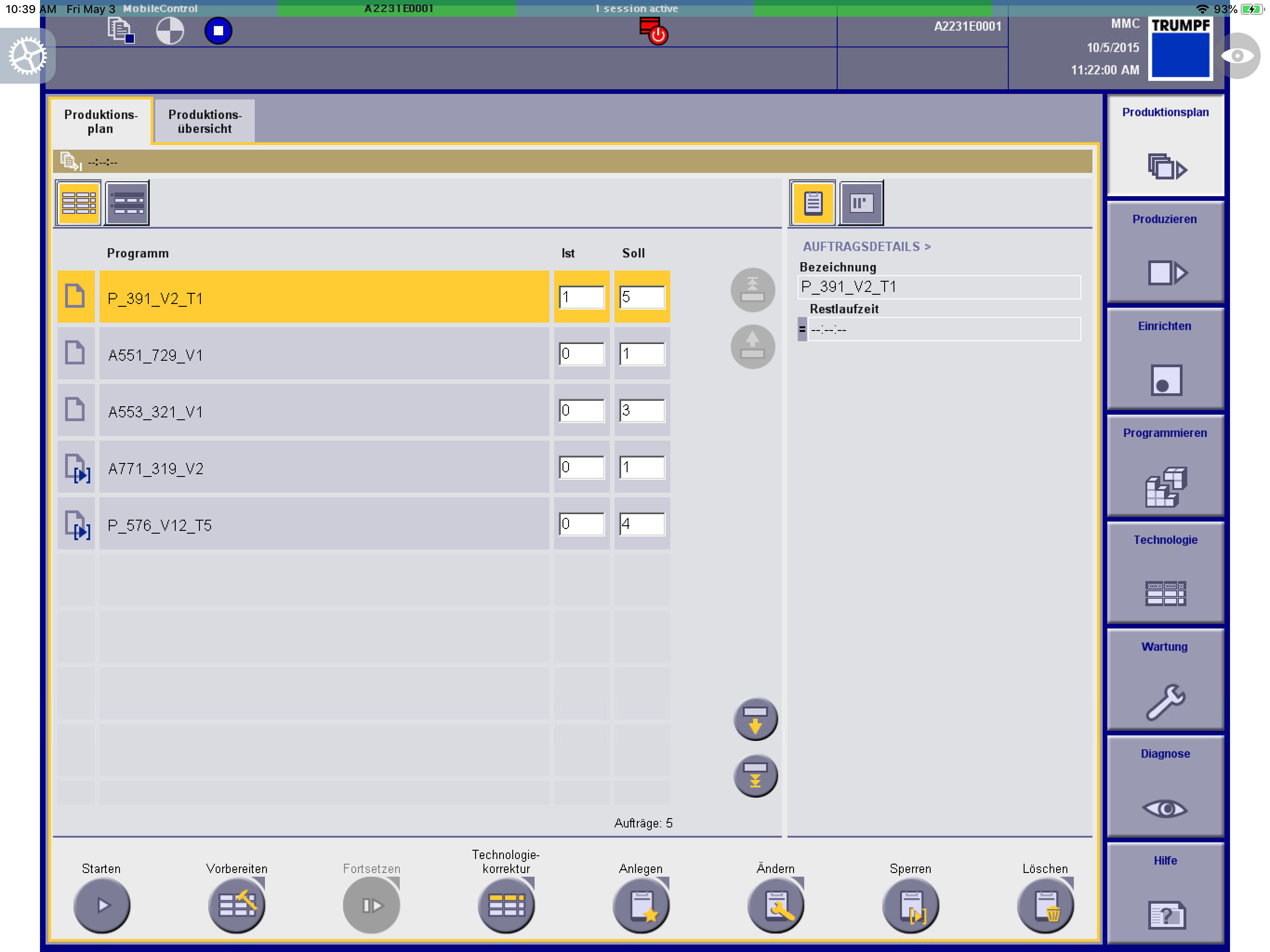 MobileControl App