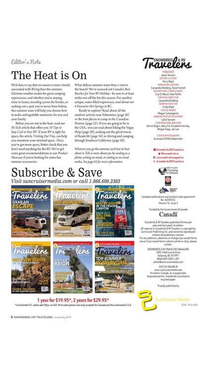 Snowbirds & RV Travelers