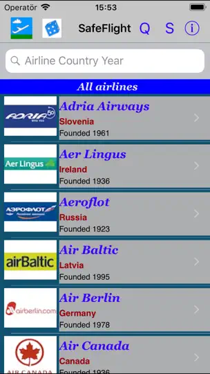 SafeFlight iPhone-skjermbilde 1