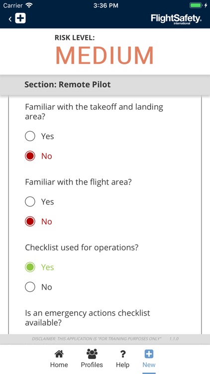 FlightSafety sUAS FRAT
