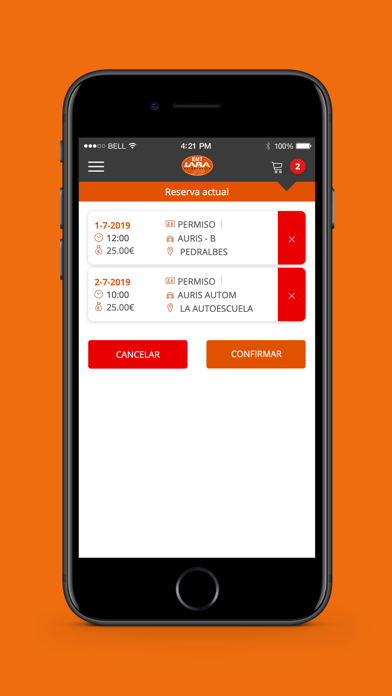 Autoescuela Lara screenshot