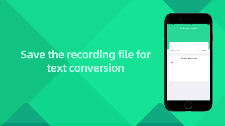 Voice memo-Text conversion