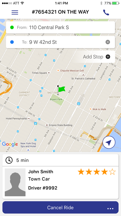 Watson Car Service iPhone screenshot 5 - Travel app