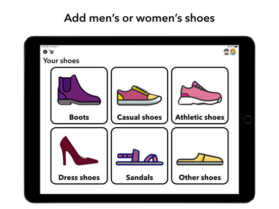 Shoes organizer iPad screenshot 2 - Lifestyle app