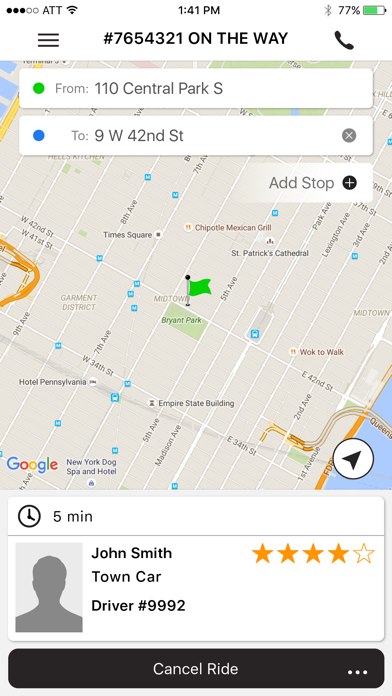 Castle Car Service Inc. Screenshot