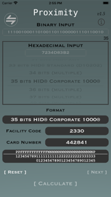Proximity - Access Card Calc screenshot