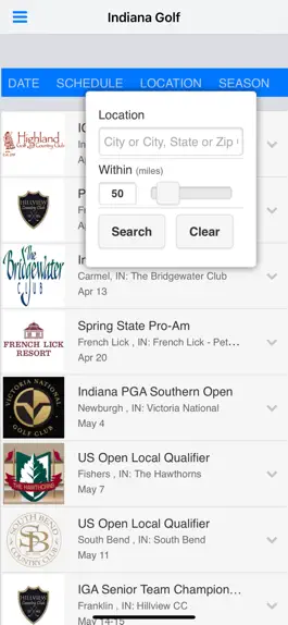 Game screenshot Indiana Golf Association apk