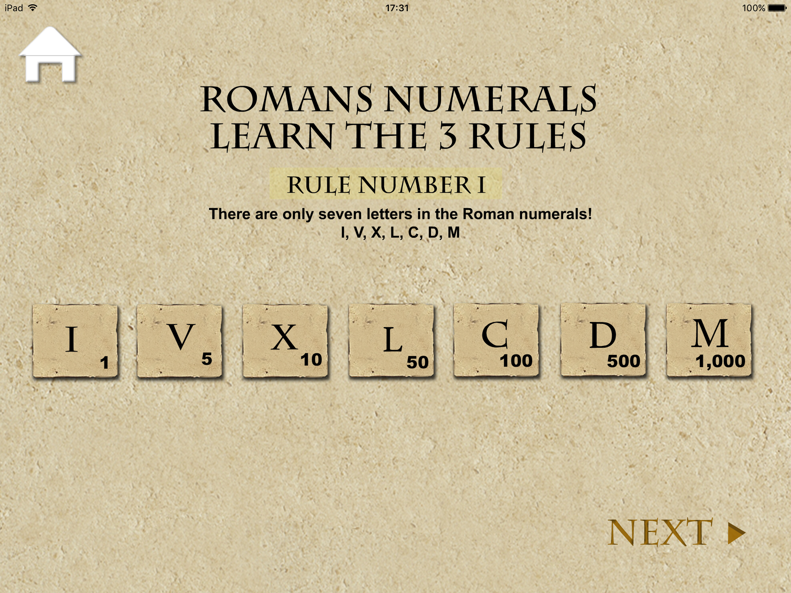 Roman numerals screenshot 4