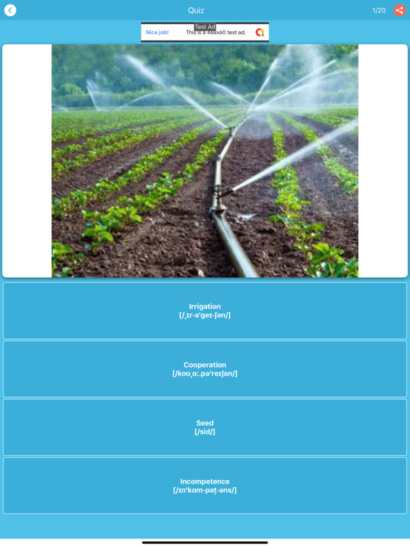 TOEFL Vocabulary-Play & Learn iPad screenshot 7 - Education app