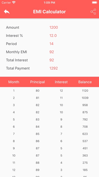 EMI Calculator - App