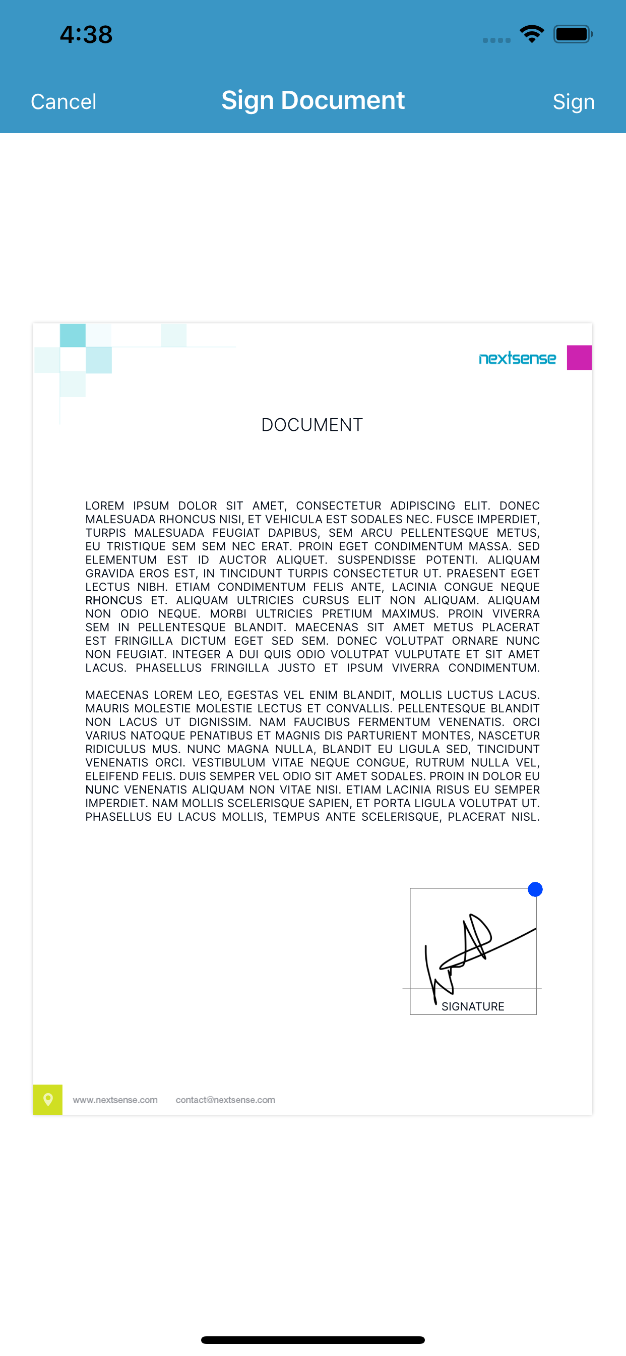 Nextsense eSign