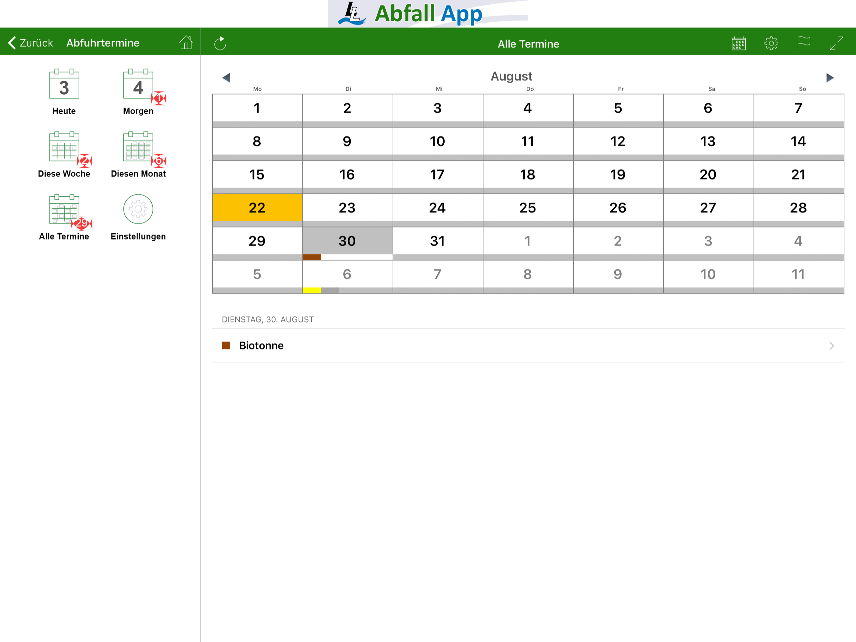 LL Abfall App