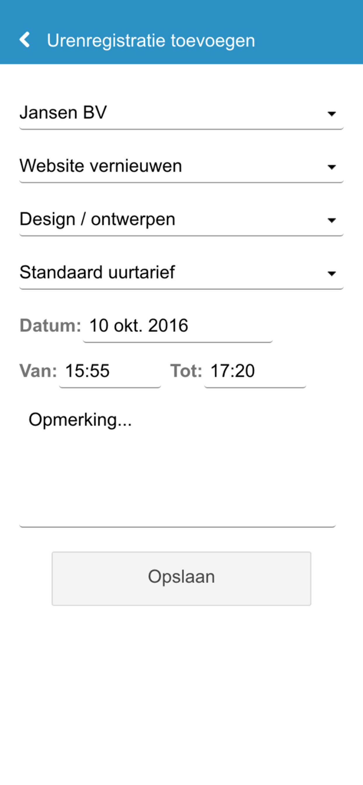 Factuurdesk Urenregistratie screenshot 4