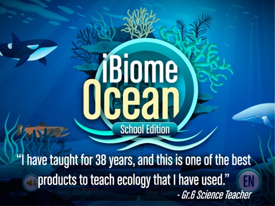 iBiome-Ocean: School Edition app screenshot