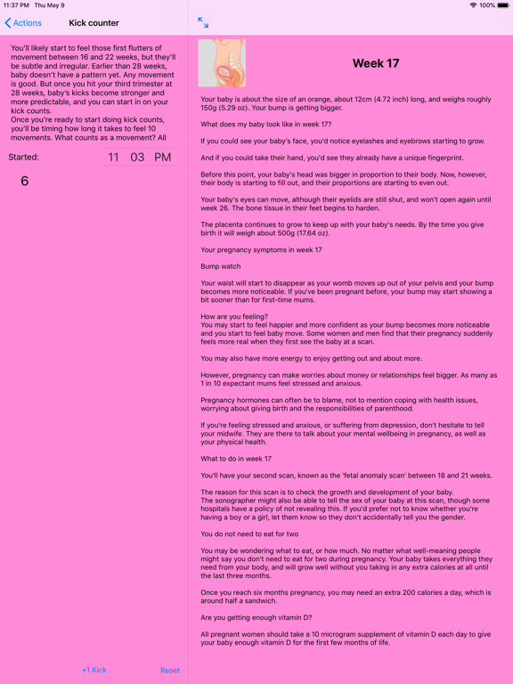 Screenshot #6 pour Pregnancy Info Week by Week