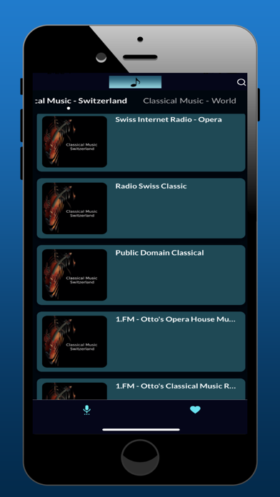 Radio Swiss Classic App Screenshot