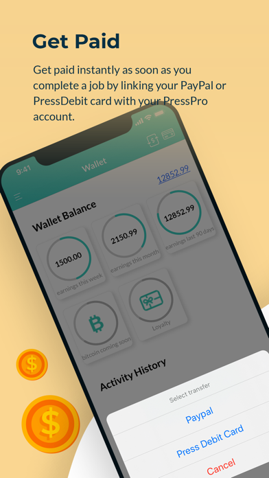 PressPro -Service Provider App Screenshot
