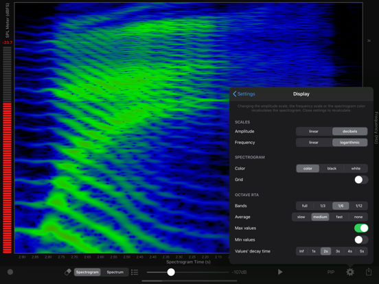 Audio Analyzer iPad app afbeelding 5
