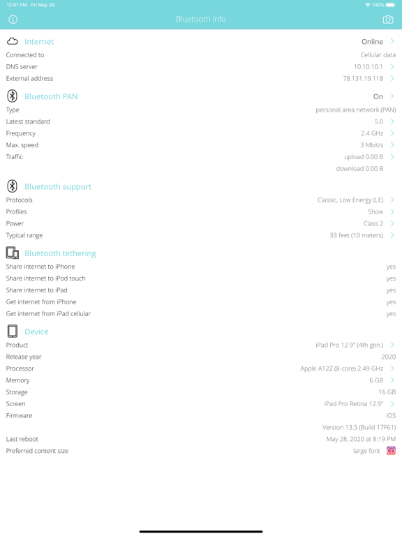 Screenshot #4 pour Bluetooth Info