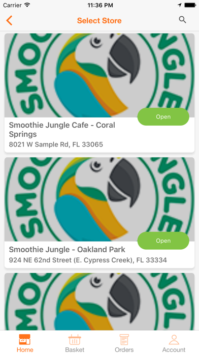 Smoothie Jungle Cafe Screenshot