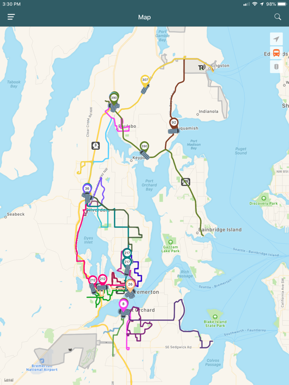 Screenshot #4 pour Kitsap Transit Tracker