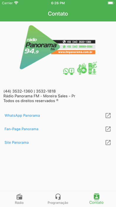 Rádio Panorama FM 94,9 screenshot 3