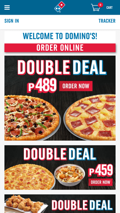 Domino's Pizza Philippines iPhone screenshot 1