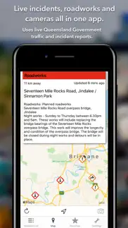 queensland roads iphone screenshot 1