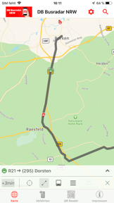 DB Busradar NRW screenshot