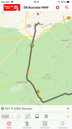 DB Busradar NRW screenshot 2