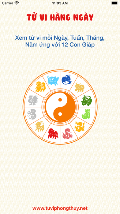 Tử Vi Hàng Ngày 2025 Screenshot
