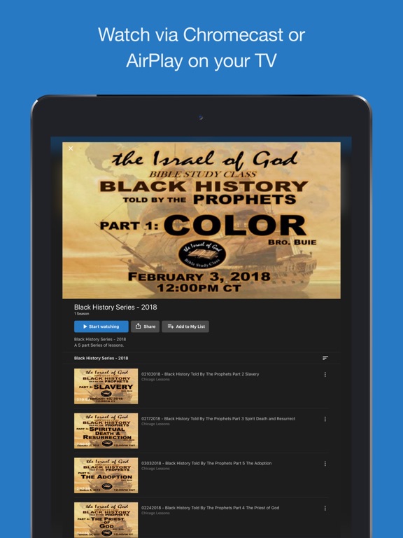 IOG Bible TV iPad screenshot 5 - Lifestyle app