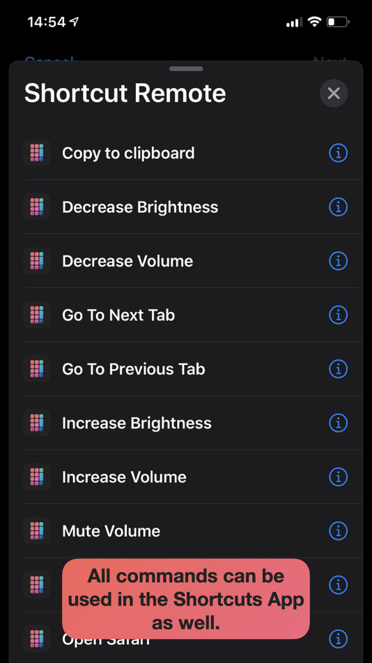 #8. Shortcut Remote Control (macOS) بواسطة: riedel.wtf apps S.L.