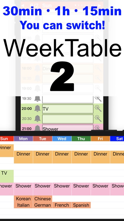 WeekTable2-Pro Weekly creator