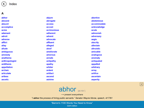 1100 Words You Need to Know... iPad screenshot 5 - Education app