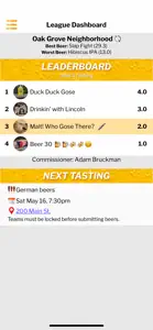 Fantasy Beer League screenshot #1 for iPhone